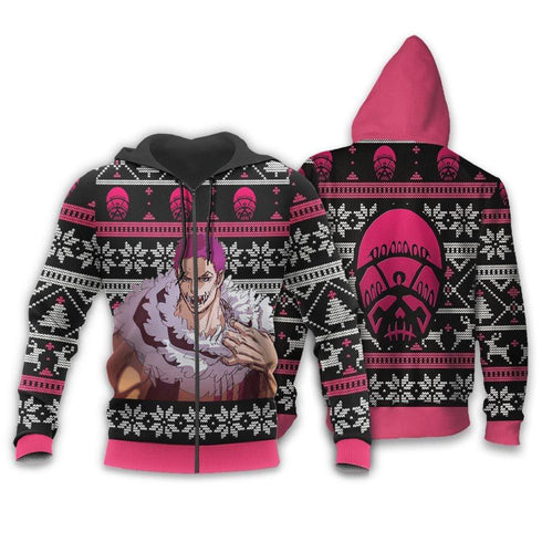 Divesart - Charlotte Katakuri Ugly Christmas villapaita ja huppari Custom One Piece Anime -joululahjat